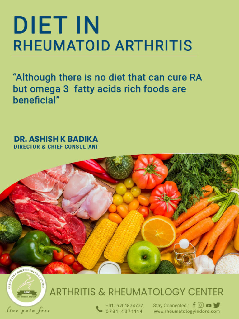 Diet for Rheumatoid Arthritis - Dr. Ashsih Badika, rheumatologyindore.com